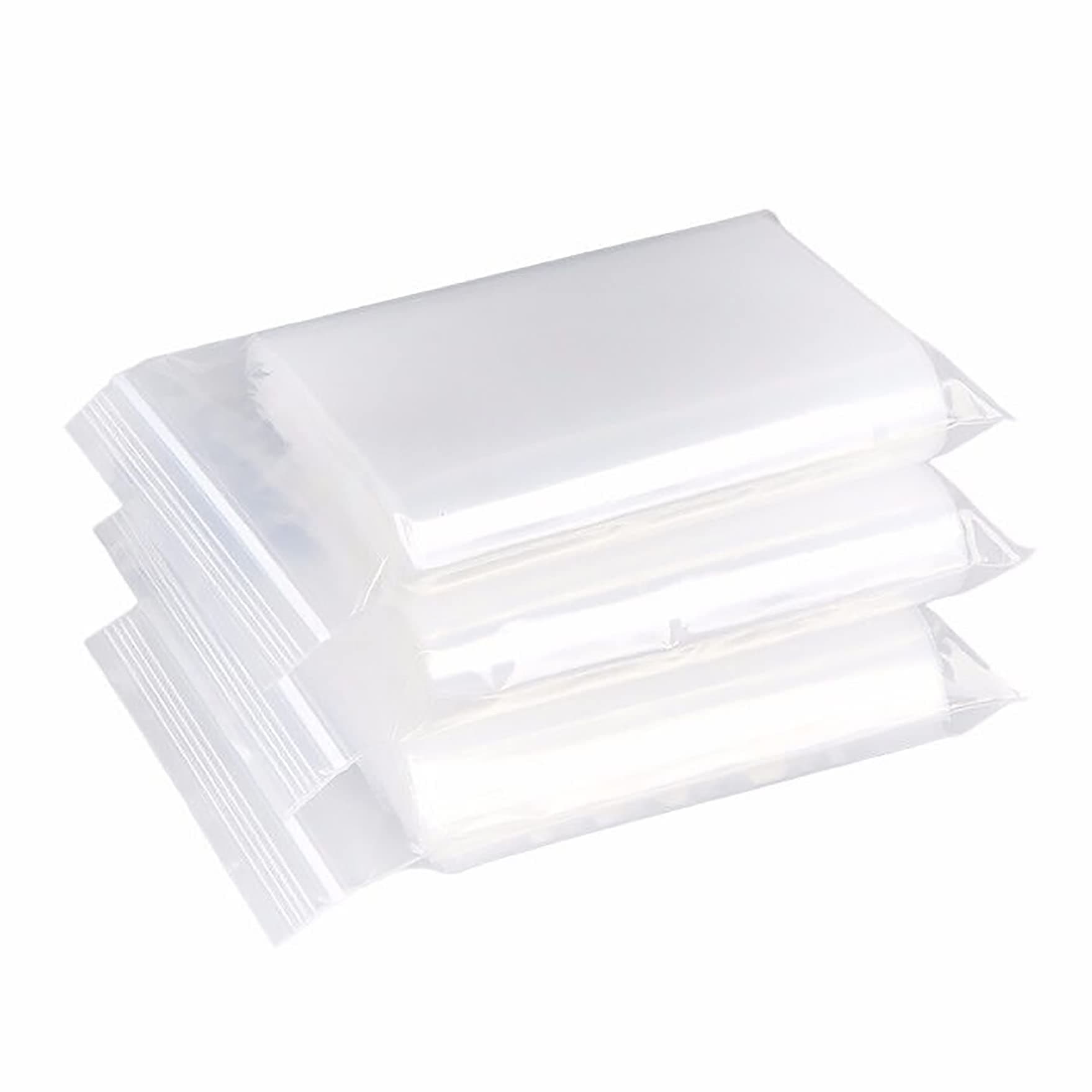 Resealable Clear Plastic Bags, Sealed Bag, Storage Bag, Press Seal Bags, Thickening and Durable, Apply to Craft Supplies, Kosmetische, Clothing Storage ect. 7.1x10.2"(18x26cm) 100PCS