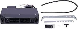 12V Universal Car Underdash AC Evaporator Units Heat & Cool A/C Evaporator Kit 3 Speed Trucks Under Dash Air Conditioning Evaporator Heater for Engineering Vehicles Black,Replaces BEU-404-100