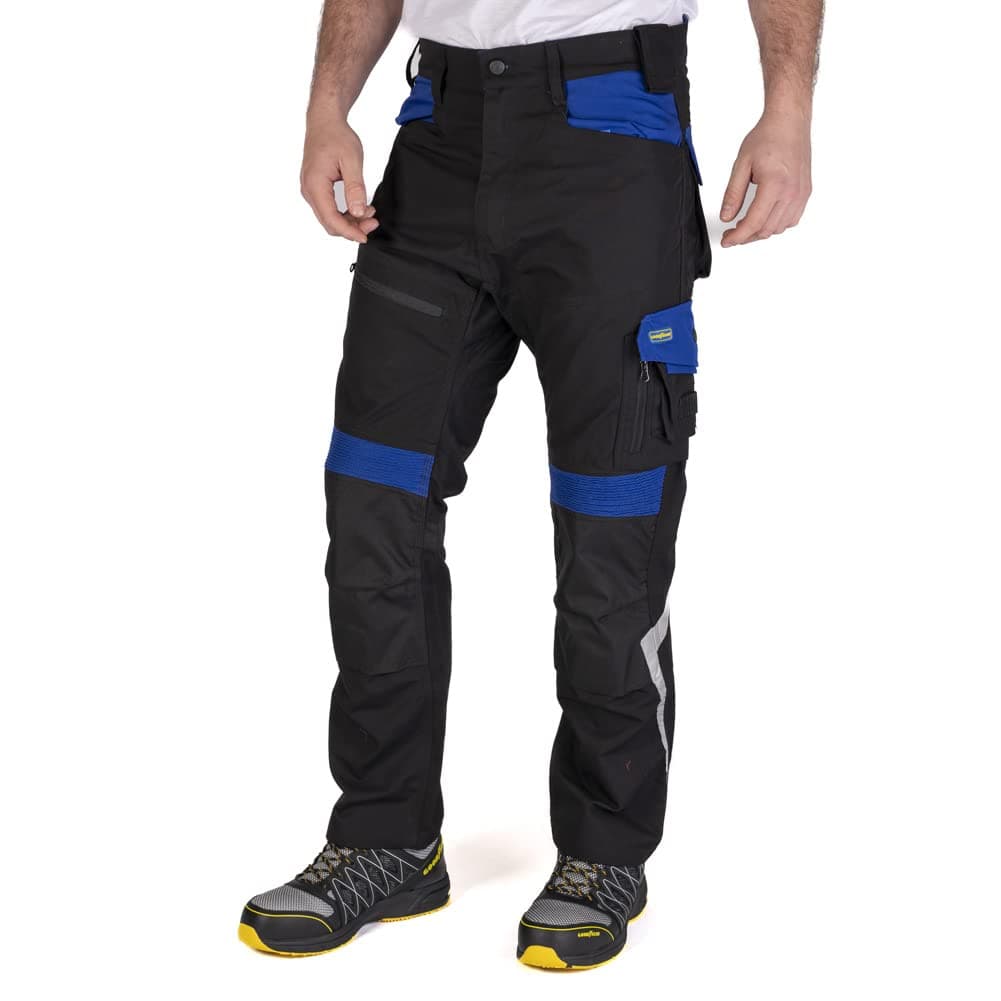 Goodyear Workwear GYPNT010 Mens Premium Multi & Holster Pocket Flex Knee Work Safety Pants Cargo Trousers
