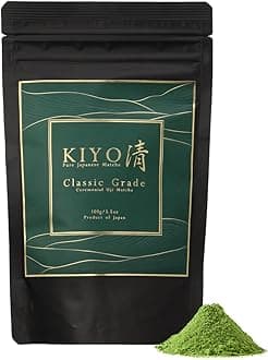 - Kiyo Matcha Classic Grade Hatsumukashi Ceremonial Uji Matcha - Pure Japanese First Harvest Ceremonial Grade Matcha Green Tea Powder from Uji, Japan (100g/3.52oz)