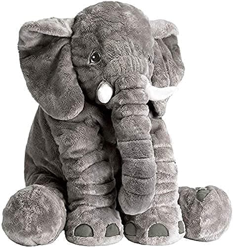 GRIFIL ZERO XXL Stuffed Elephant Plush Toy Grey 60cm 24 inch Large Stuffed Animal