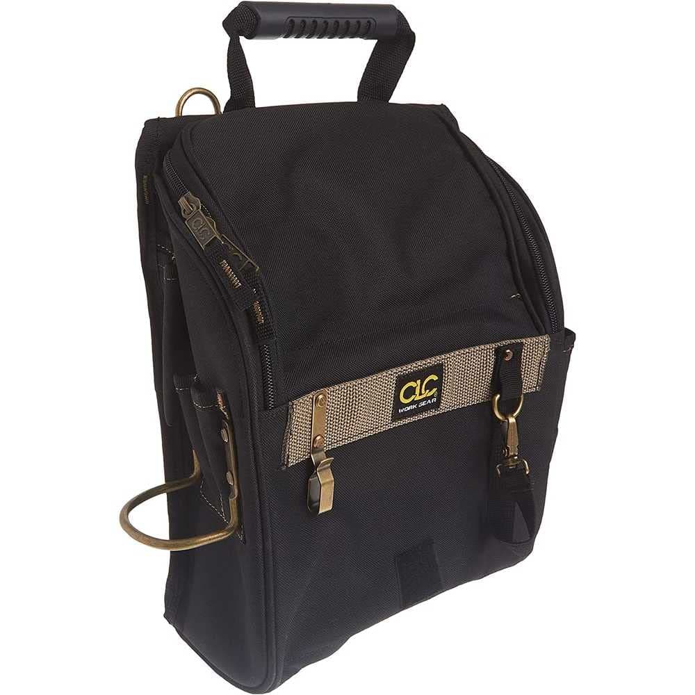 CLC Custom Leathercraft 1509 Zippered Professional Electricians Tool Pouch, Black, 21 Pocket