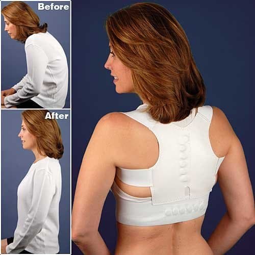 Magnetic Back and Shoulder Support - Regular Fits 30" - 37.5 " Chest
