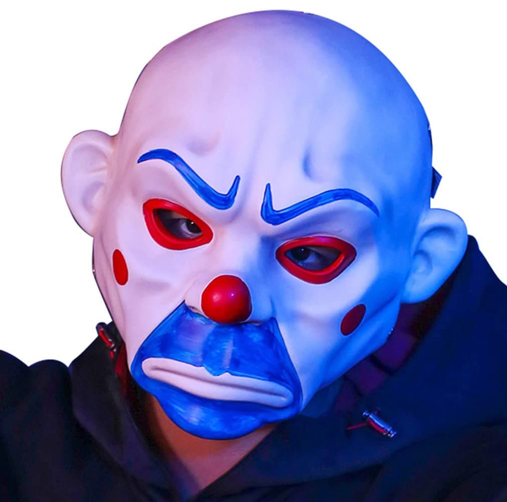 Gmasking Resin Knight Robber Adult Clown Cosplay Halloween Party Mask Props