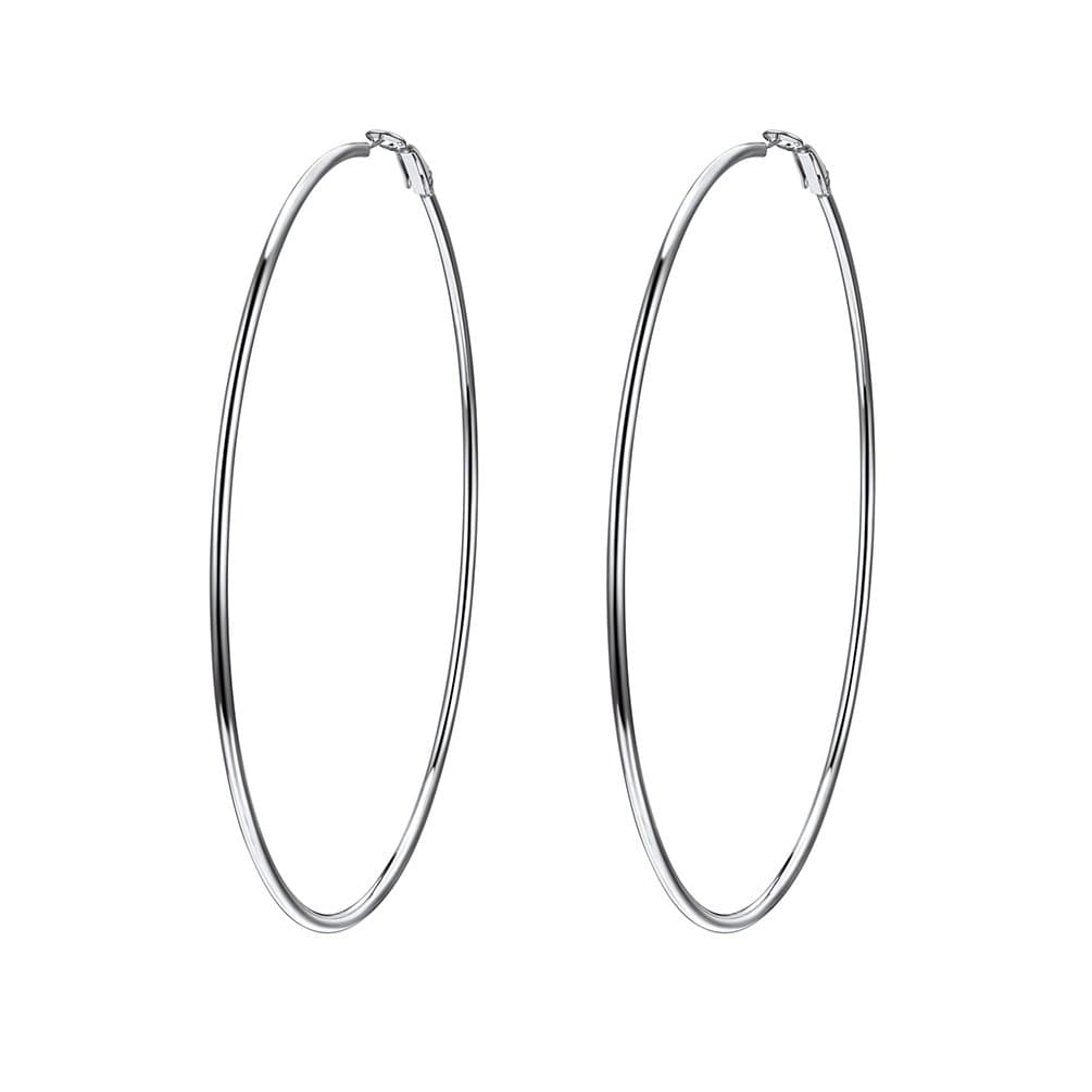 PROSTEELRetro Womens Big Creole Hoop Earrings Stainless Steel Loop Ear Dangle Circle Fashion Jewelry