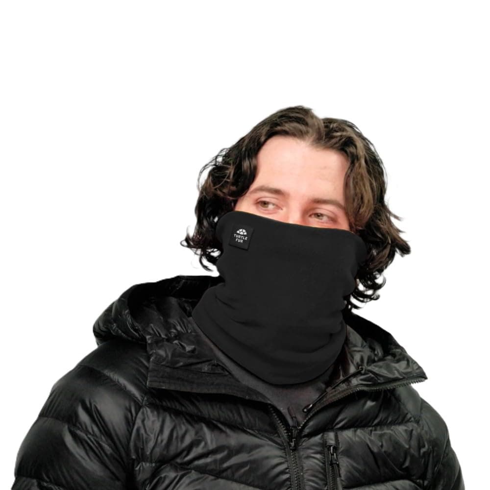 Double-Layer Neck Warmer, Chelonia 150 Fleece, Black