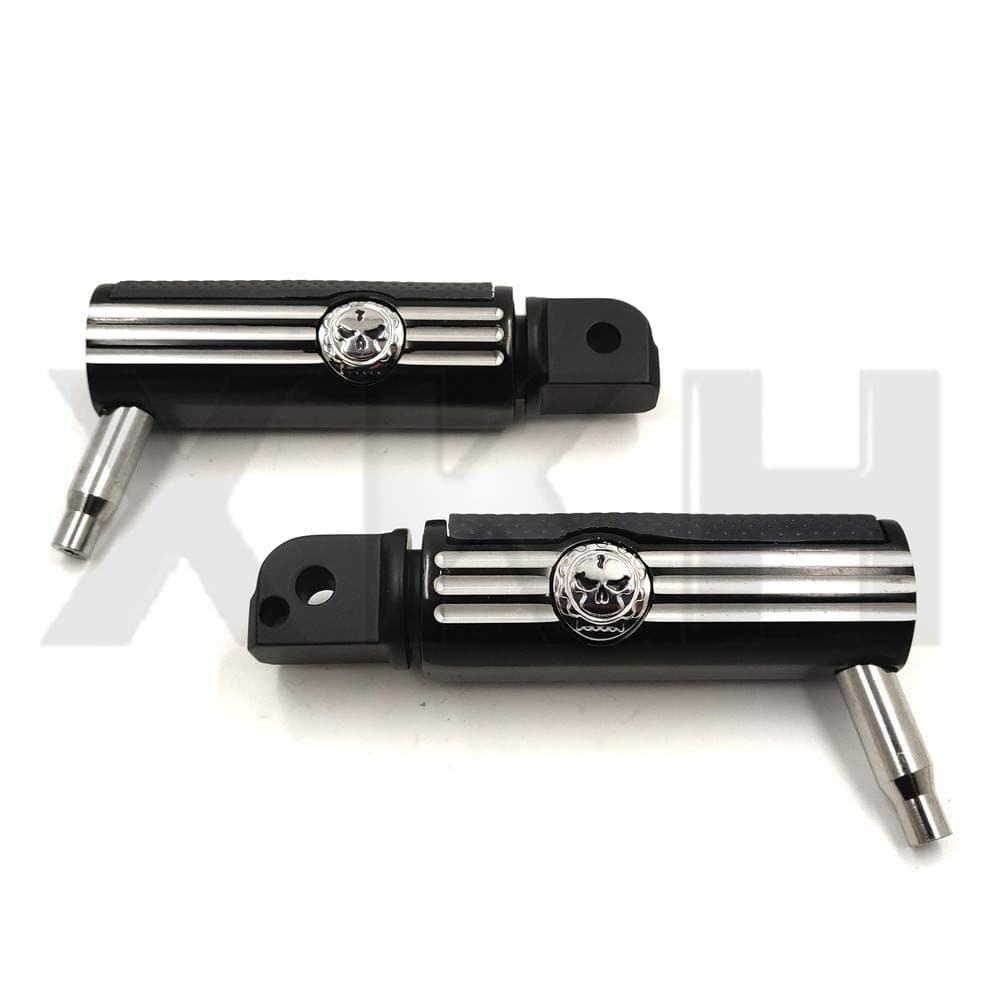 XKMT-Defiance Footpegs Black Anodized Compatible With passenger 2018-later Softail Slim FLSL Breakout FXBR [B07PCW1M21]