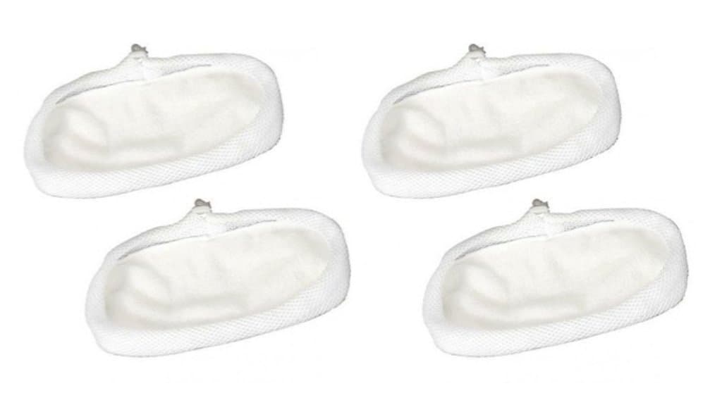 Deals2u365 Steam Mop Pads for Morphy Richards 12 in 1 720022, 720023 Steam Cleaner Main Floor Cleaning Cloths Pack of 4 (White) - Does NOT FIT Luna MOP