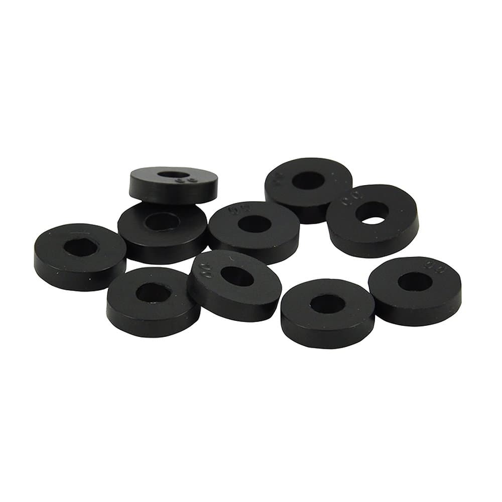 88569 Rubber Flat Washer, 1/2-Inch, 10-Pack, Carded , Black