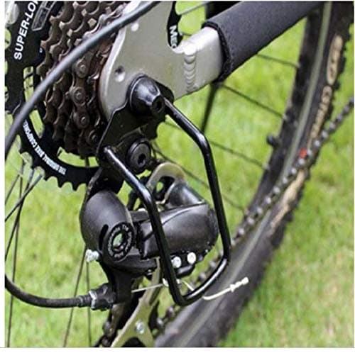 Gubbarey Bicycle Front Rear Derailleur Hanger Chain Gear Guard Protector Cover Mountain Cycling Transmission Protection Iron Frame