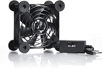 Quiet 80mm USB Fan, 5V USB Portable Cooling Fan for Flat Panel Xbox DVR Playstation Router TV Receiver Computer Cabinet Cooler…