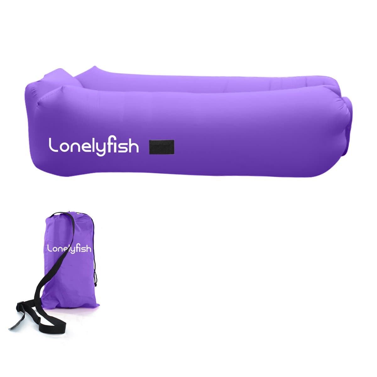 Inflatable Lounger - Portable Air Chair & Blow up Sofa with Headrest & Hold Air Longer Design Ideal For Lounging, Camping, Beach, Fishing, Parties, Swimming Pools, Traveling, Backyard, Park (purple)