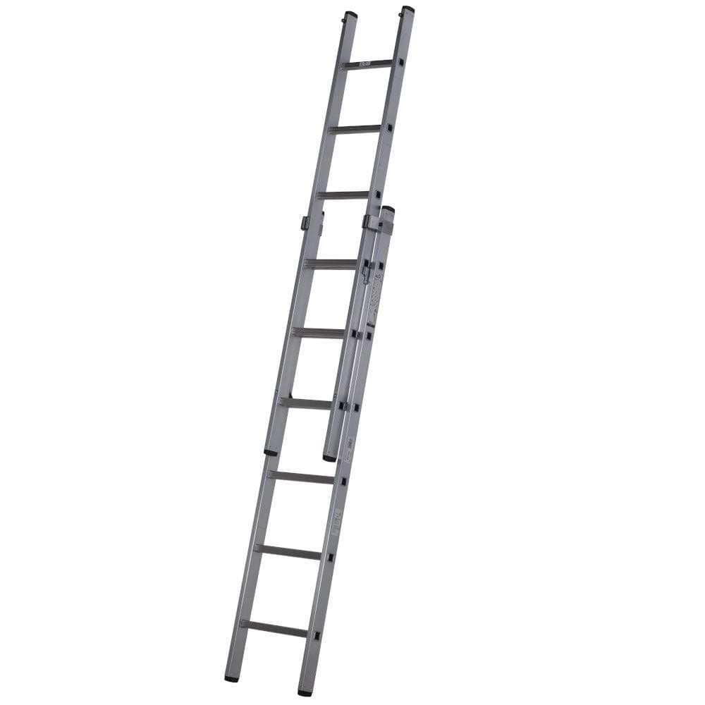 Extension Ladders Youngman Trade 200 EN131 Triple & Double Section Aluminium (2 Section 6 Rung 1.92m Closed - 2.79m Open)