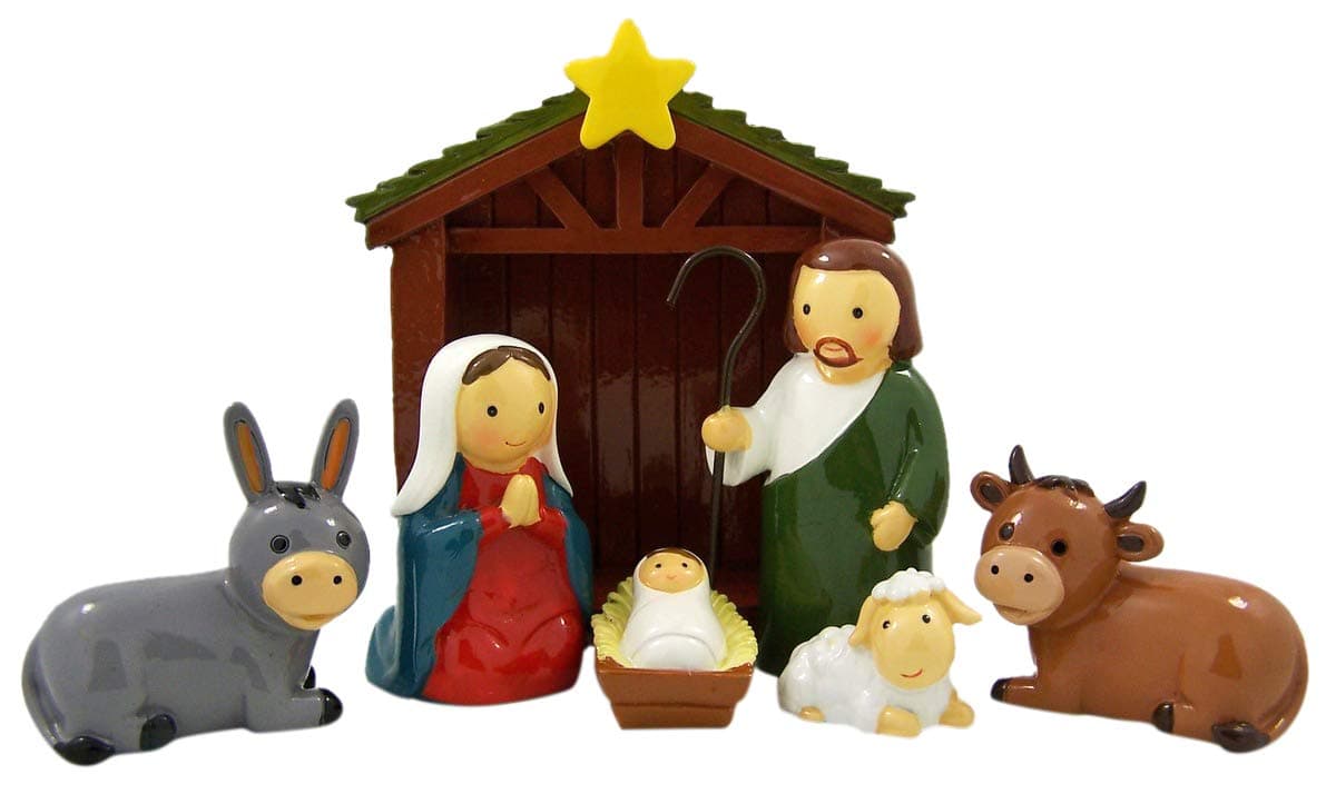 Needzo Little Drops of Water Nativity Scene Figurines Set, 4 3/8 Inch