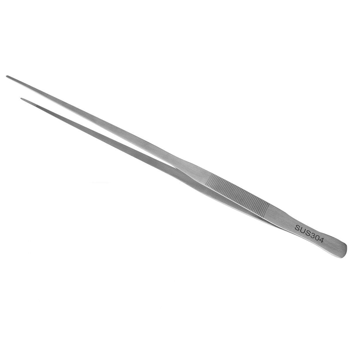 ABMRO 18.9 Inch Giant Extra Long Straight Tweezers - 48cm 304 Stainless Steel Aquarium Fish Tank Tongs Garden Forceps - Snakes,Lizard,Python,Reptiles Feeding Tool