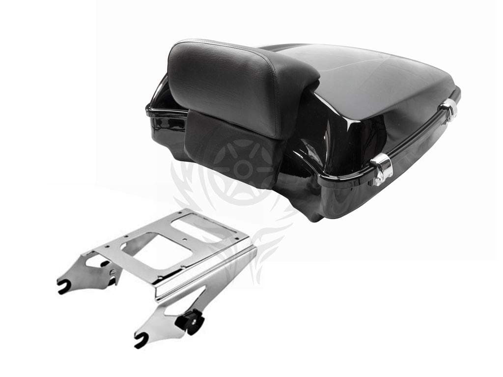 Razor Tour Pak Pack Trunk w/Two-Up Rack For Harley Road Street Glide 14-19
