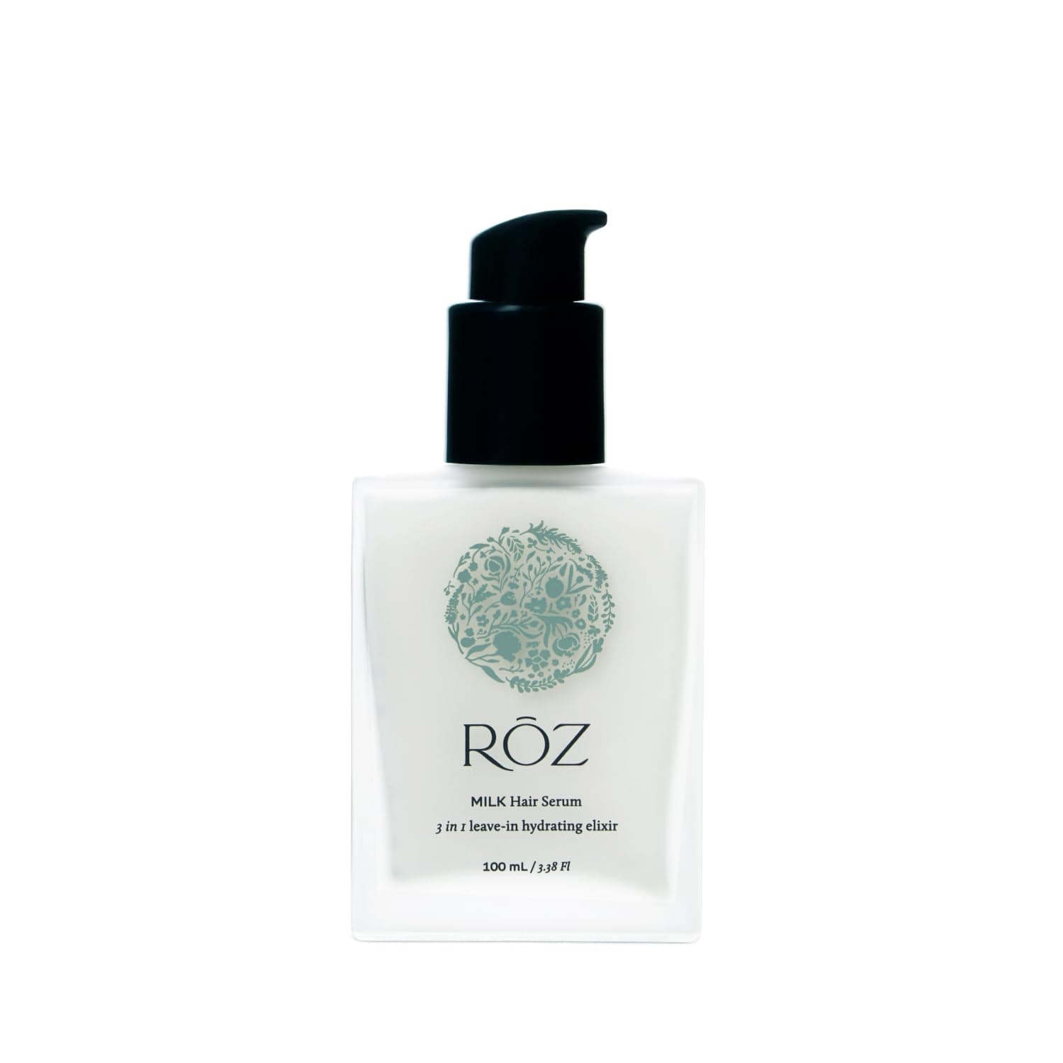 RŌZ Milk Hair Serum - Versatile 3-in-1 Leave-In for All Hair Types, Hydrates & Smooths, Frizz-Free Styling, Rich in Natural BotaniComplex™, Silicone-Free & Vegan. 3.4 fl. oz. / 100 ml