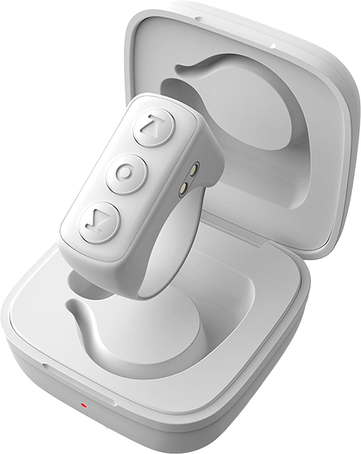 ADZERD Remote Control for TikTok, Page Turner for iPhone/iPad, Bluetooth Camera Video Recording Remote, Scrolling Ring for TIK Tok, Compatible with iOS/Android Phones & Tablets - White