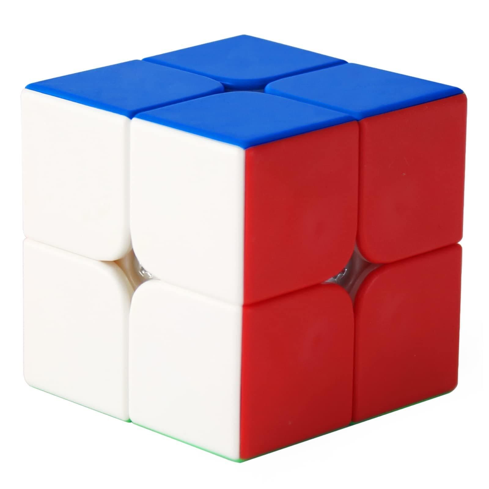 Moyu 𝐌𝐨𝐲𝐮 RS2M Evolution 48 Magnets 2x2 Magnetic Speed Cube Adjusted Tension 2 by 2 Speed Cube with Concave Ball Structure Design Stickerless Mini Cube Puzzle Toy