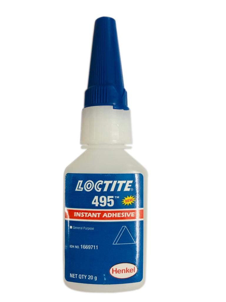Genuine Henkel Loctite 495 - Super Glue - Instant Adhesive - General Purpose - 20 Gr - 50 Pack