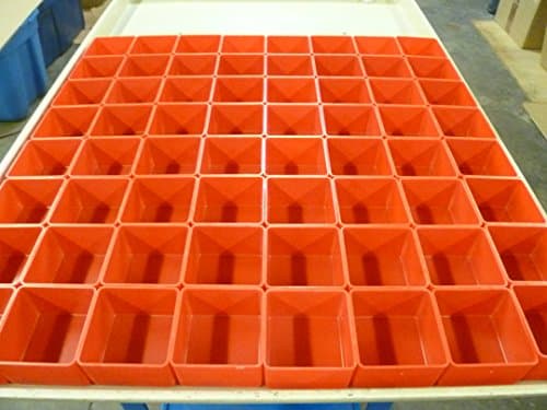 64 3"x3"x2" Red Plastic Boxes fit Lista Stanley Waterloo Toolbox Organizer