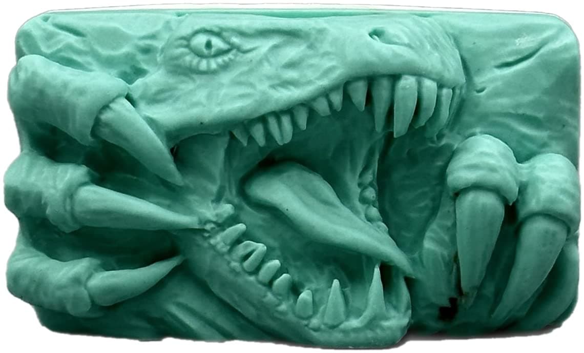 Jaws Silicone Mold SOAP Plaster Wax Resin Clay Dinosaur