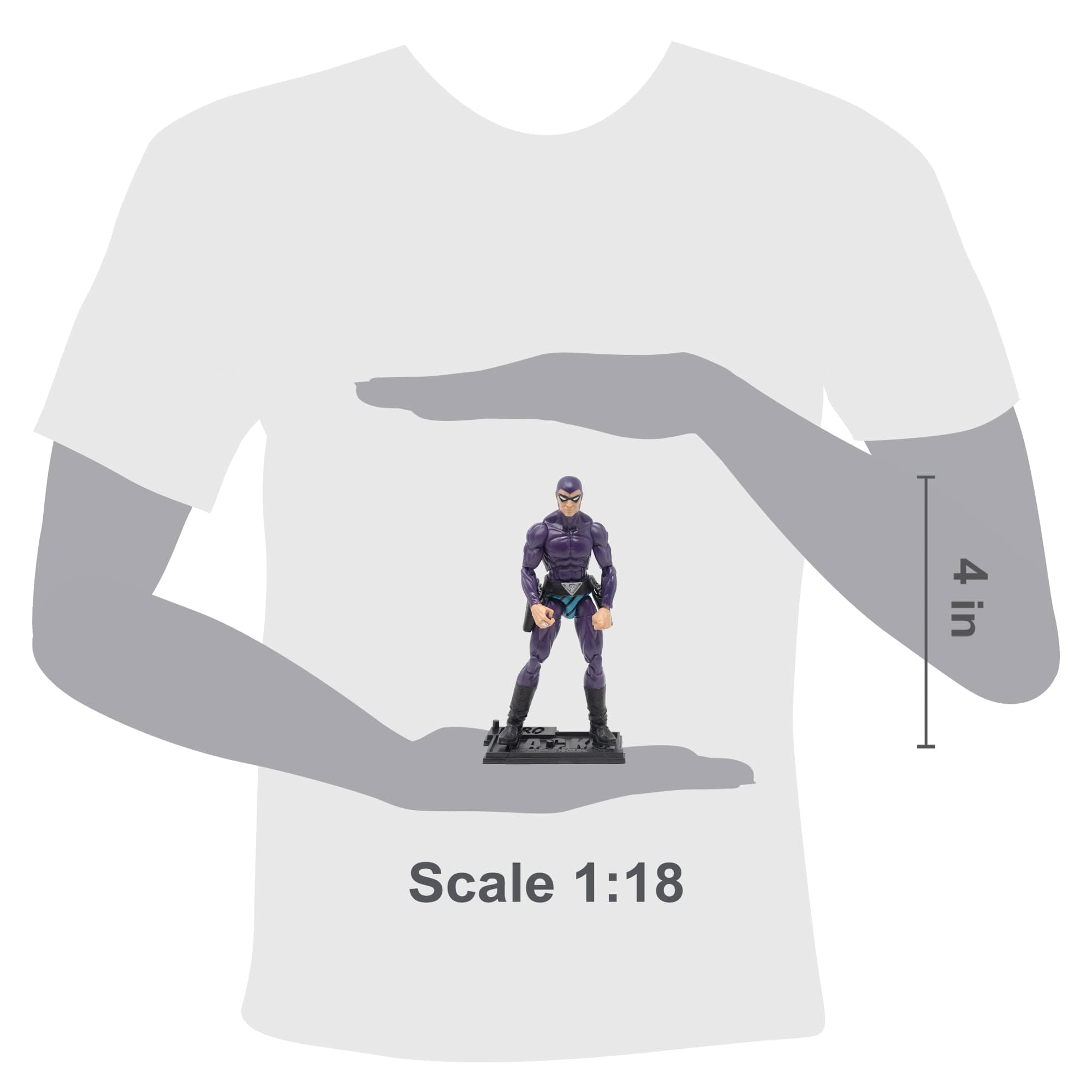 Boss Fight Studio Hero H.A.C.K.S. 21st Phantom Action Figure, Wave 1 – Highly Articulated Collectible Figurine with Accessories, Holstered Belt, Pistols, Sword, Alternative Hands, and Stand – 1:18