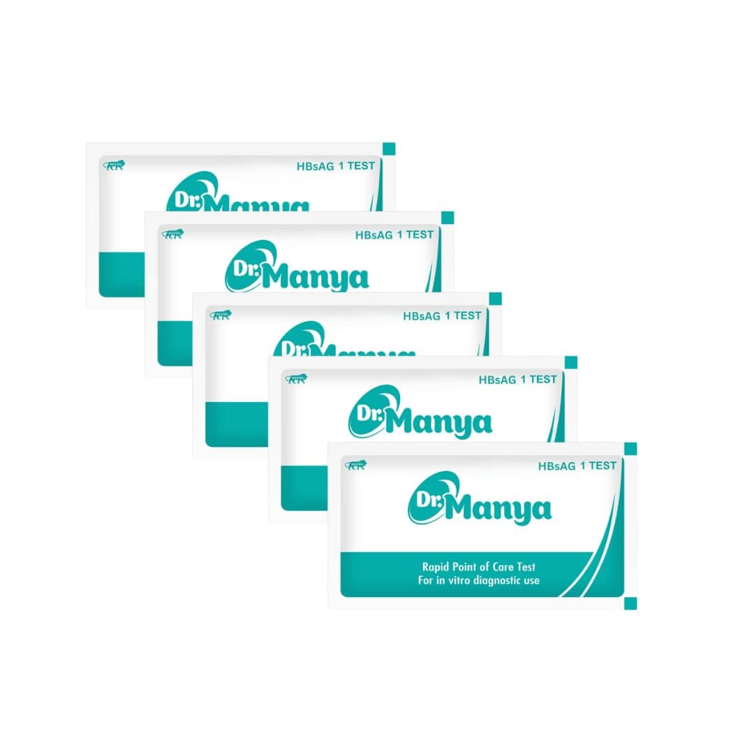 HBsAg Test Card | Pack of 5 | Rapid Hepatitis B Surface Antigen Detection | Quick & Easy Self-Test for Home, Travel & Professional Use