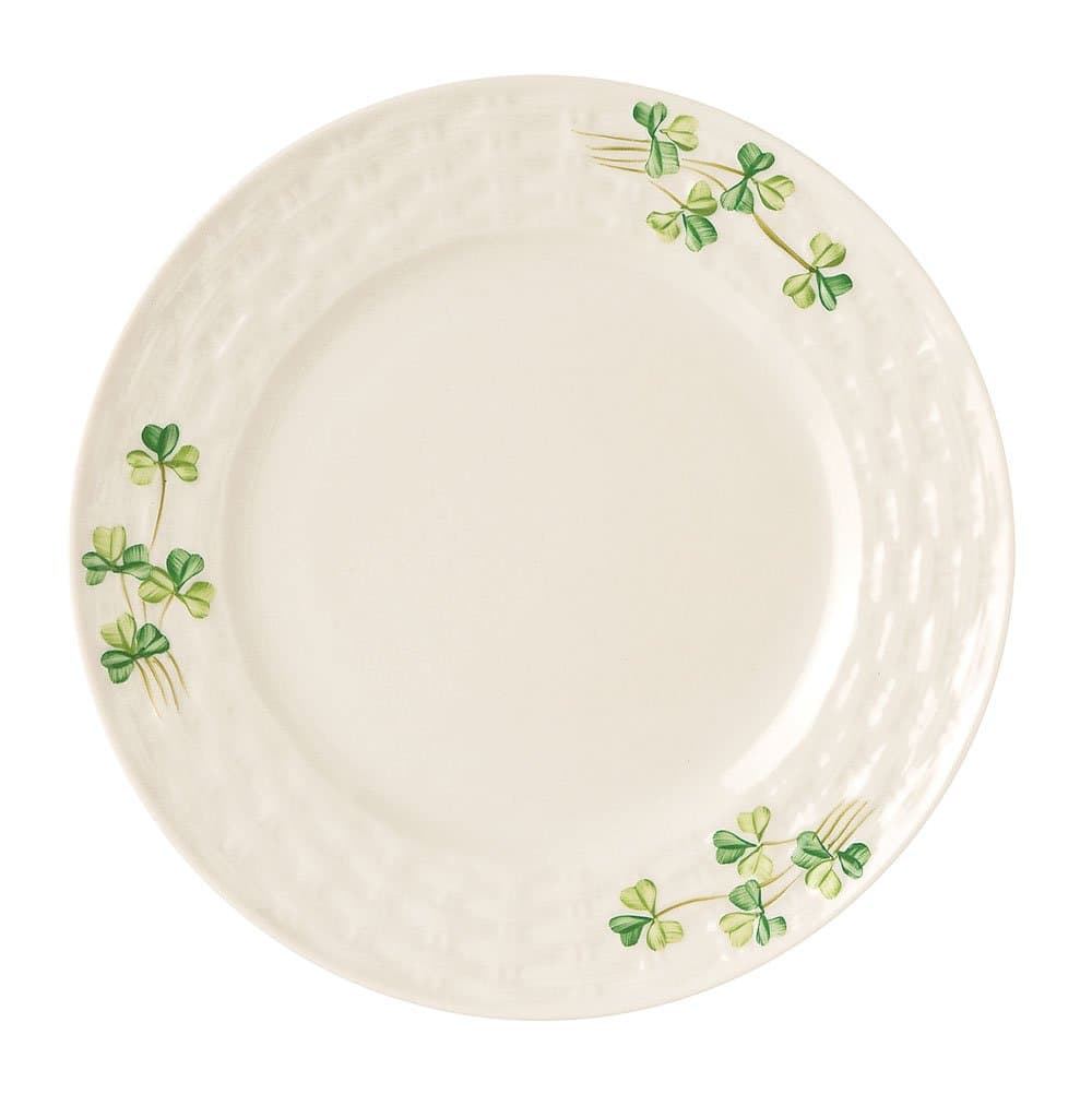 Belleek Group Shamrock Side Plate, 7.5-Inch, White