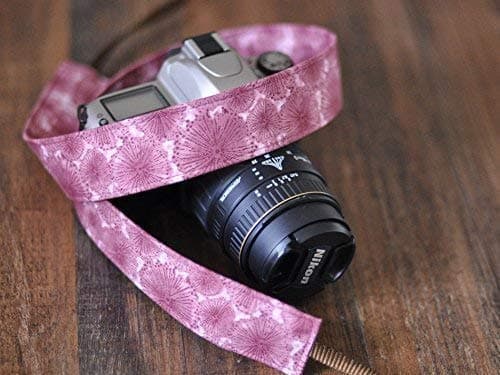 Plum Dandelion - SLR/dSLR Camera Strap