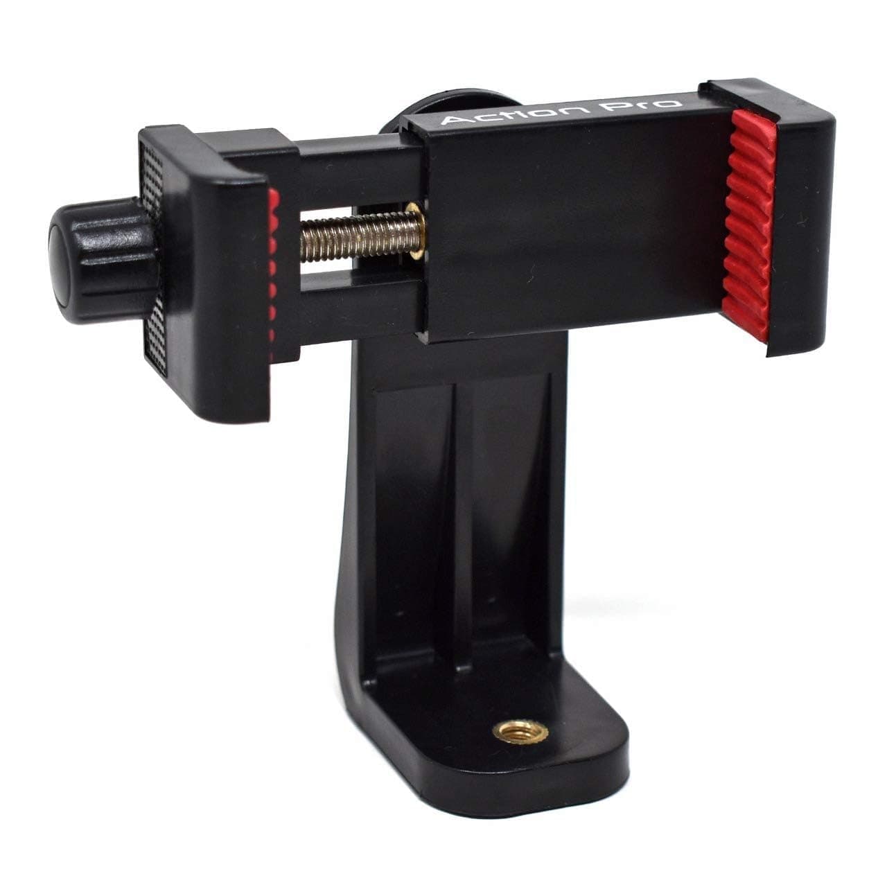Action Pro 360 Phone Holder/Vertical and Horizontal Tripod Mount Adapter Rotatable Bracket with 1/4 inch Screw, Adjustable Clip for iPhone, Android Cell Phone, Selfie Stick, Camera Stand