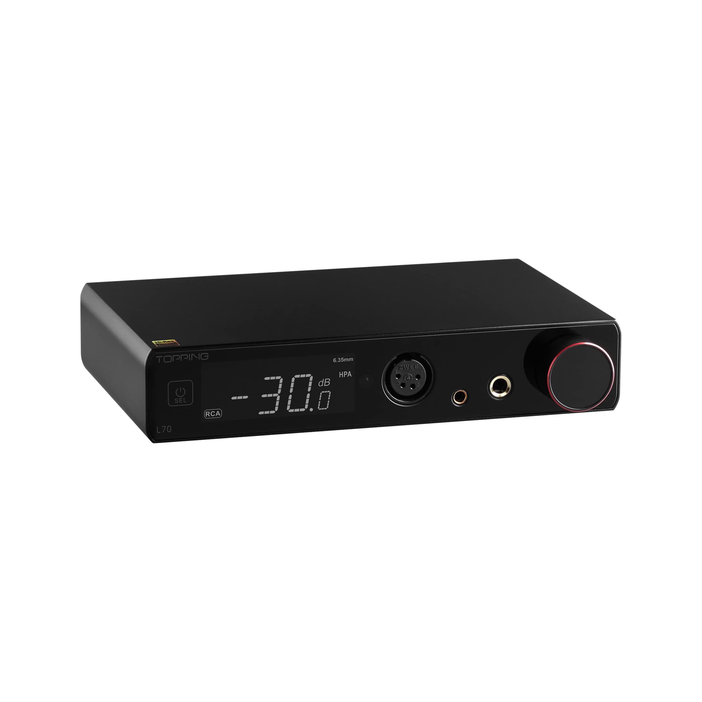 KGUSSTOPPING L70 Fully Balanced NFCA Headphone Amp - 4-Pin-XLR/4.4mm balanced/6.35mm SE Headphone Jacks amplifier 7500mW x 2 Ouput R2R volume control HiFi Amp Audio Hi-Res Preamplifier Black