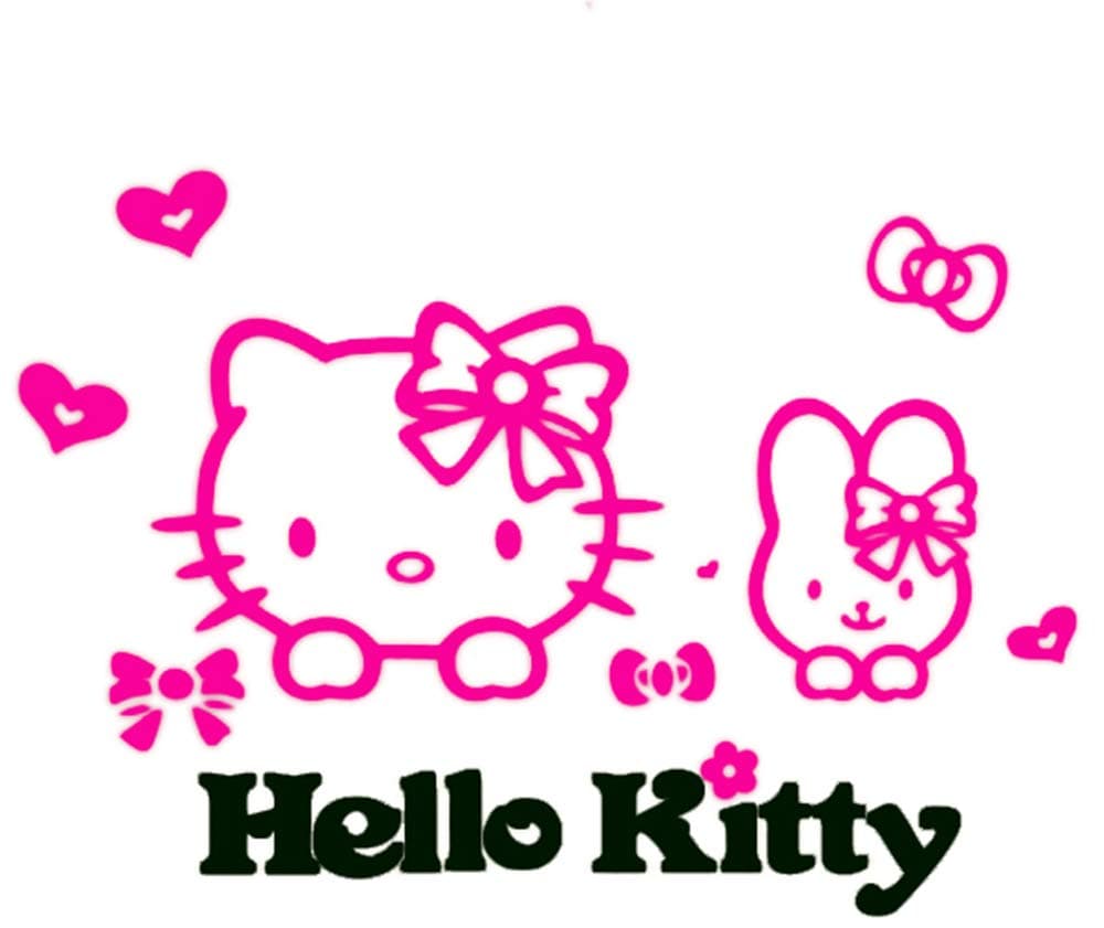 Wall Sticker 3D Hello Kitty Acrylic Room Decal Family Mural Decor Home Improvement Memory for Kids Bedroom