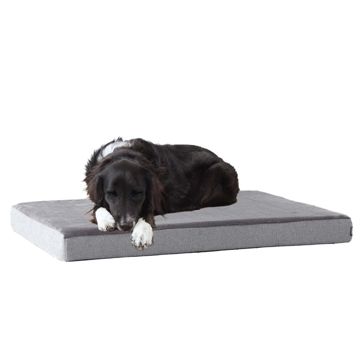 Orthopedic Dog Bed with Memory Foam, Premium Comfort for Dogs and Puppies, Large Sized Dog Bed for Joint Relief and Restful Sleep, Durable and Easy to Clean - Grey, Large