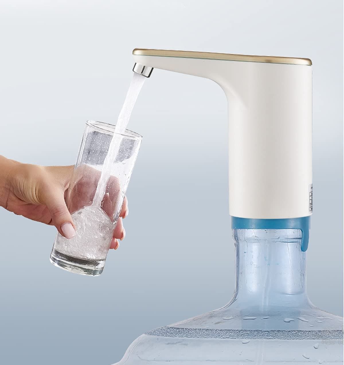 Portable Water Bottle Pump,5 Gallon Water Dispenser USB Charging Automatic Drinking Water Pump for Camping, Kitchen, Workshop, Garage