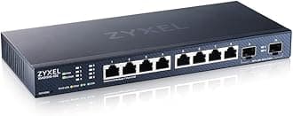 XMG1915-10E 8-Port 2.5/10G Network Switch, 8 Port | Managed, SFP+, RJ45, Gray, Plastic Case