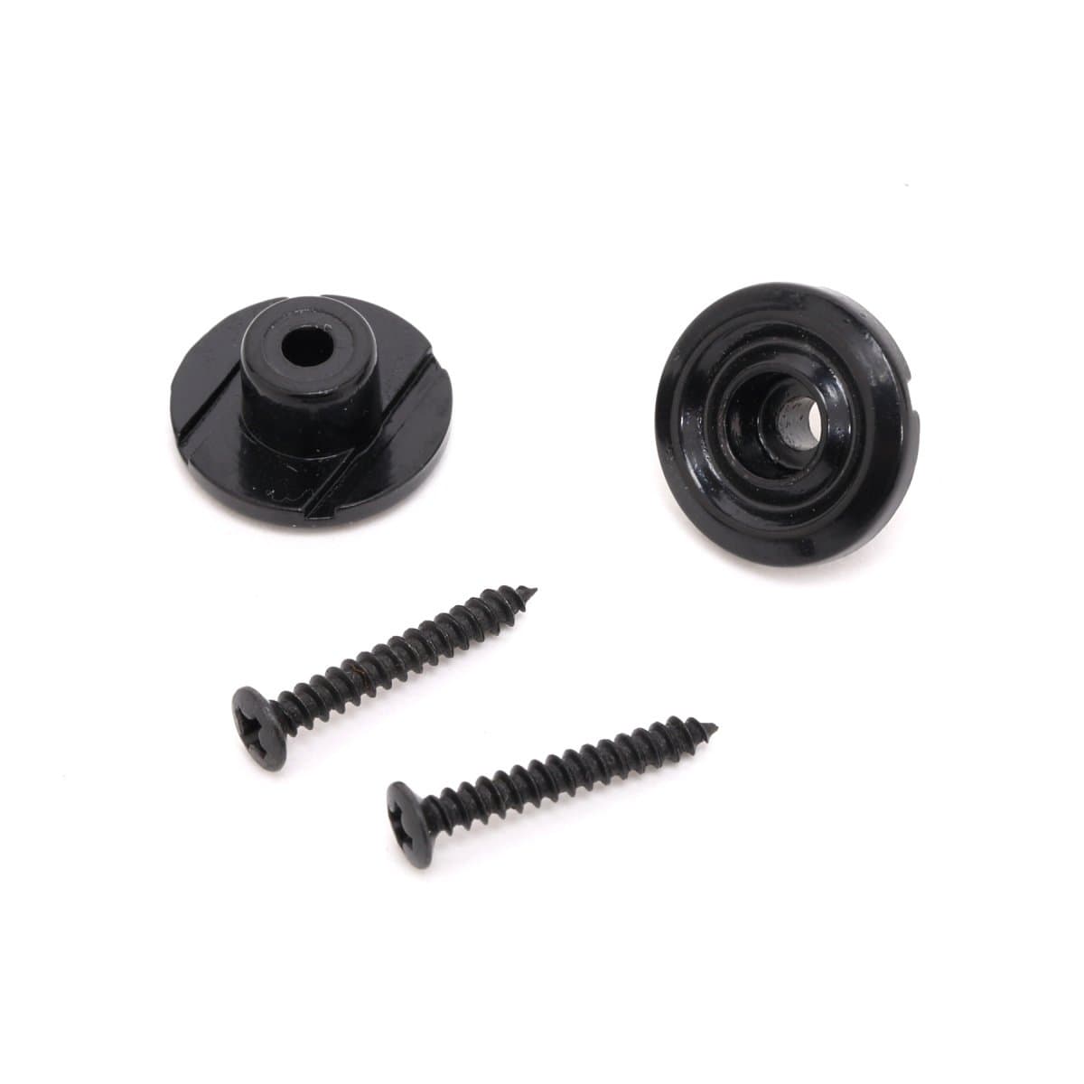 Vintage Style Bass String Guide Tree String Retainer Rondelle for Fender Jazz Bass Precision Bass Guitar, Black (Pack of 4)