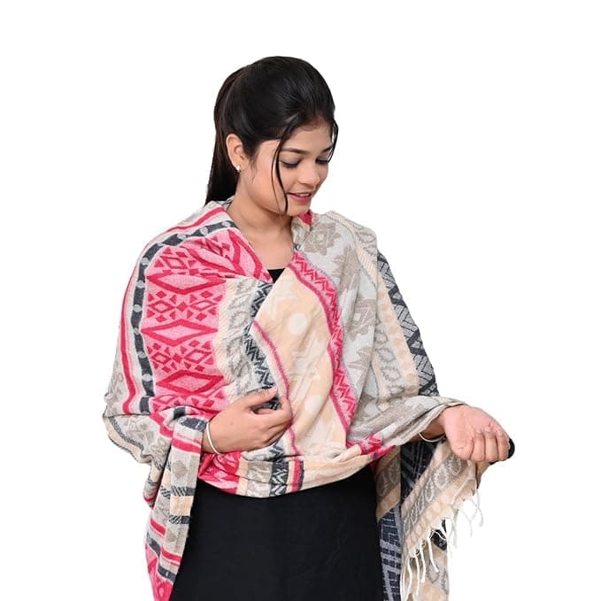 ArkSoft Winter Warm Shawl for Womens Cold Winter for Evening Dress Wedding Bridesmaid Gift (Multicolor, Model No 10)