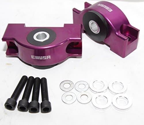 EMUSA Engine Billet Motor Torque Mount fit 92-00 Honda Civic/93-97 Honda Civic Del Sol/94-01 Acura Integra D15 D16 B16 B18 B20 B18B B18C (PURPLE)