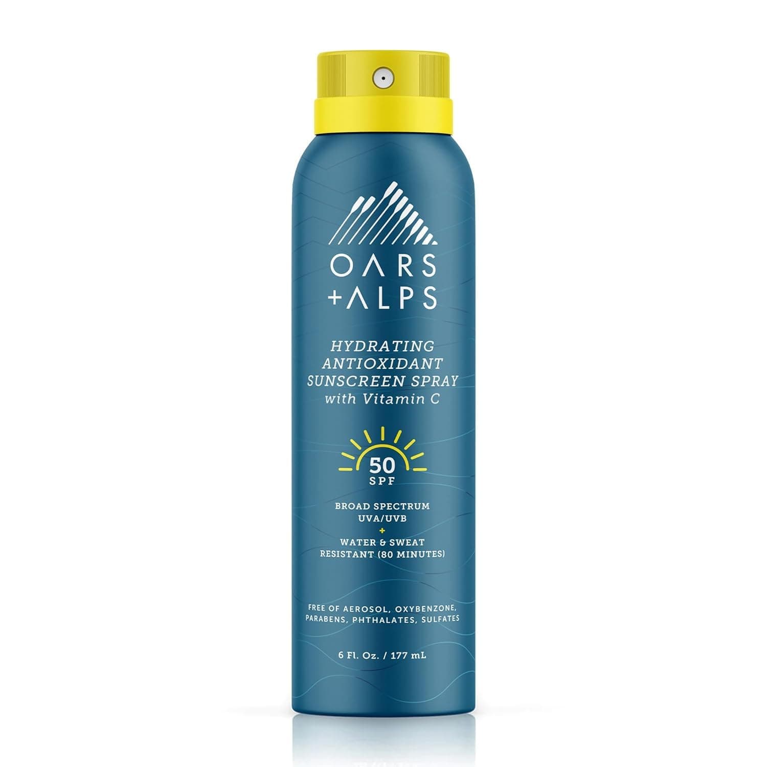 Oars + Alps Antioxidant Moisturizing Sunscreen & Sunscreen with Vitamin C, Water & Sweat Resistant, Safe for Coral Reefs, SPF 50, 6oz