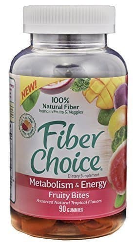 Fiber Choice Metabolism and Energy Fruity Bites Tropical, 90 Gummies by Fiber Choice