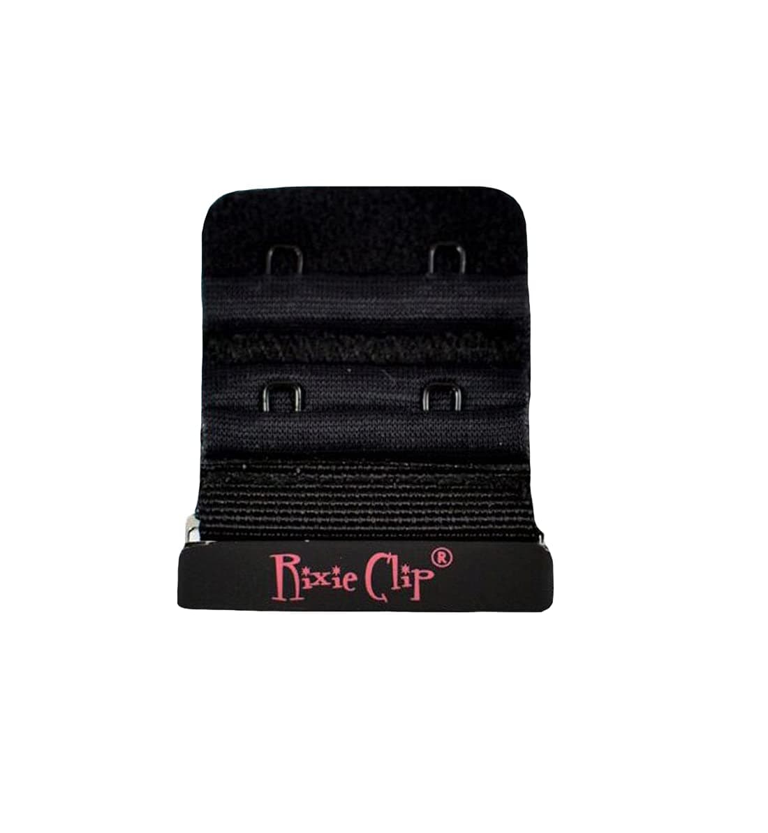 Rixie Clip Bra Band Tightener or Bra Band Extender 2 Hook with 3/4 Inch Spacing (Black)