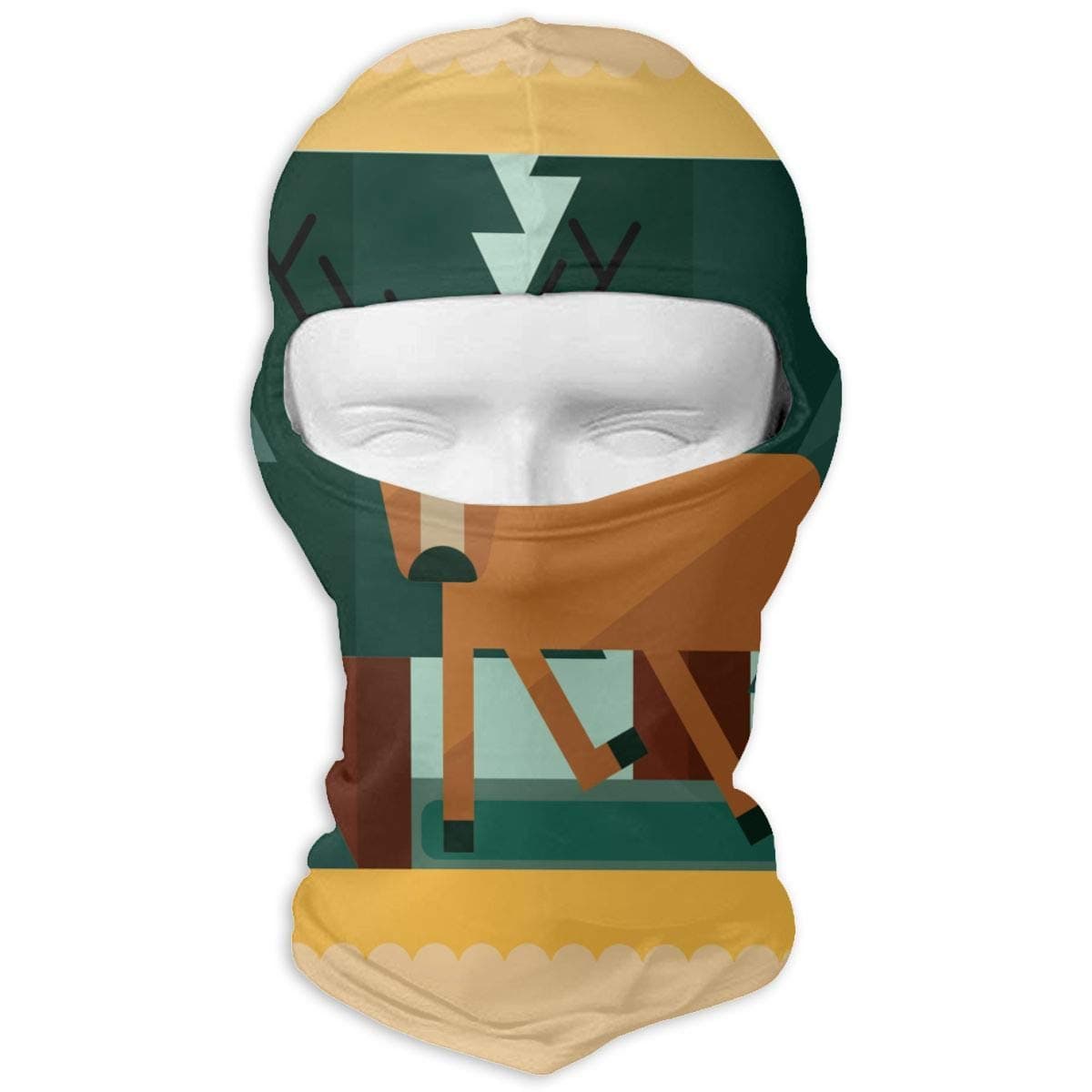 YIXKC Balaclava Reindeer in A Forest Amazing Full Face Masks UV Protection Snowboarding for Women
