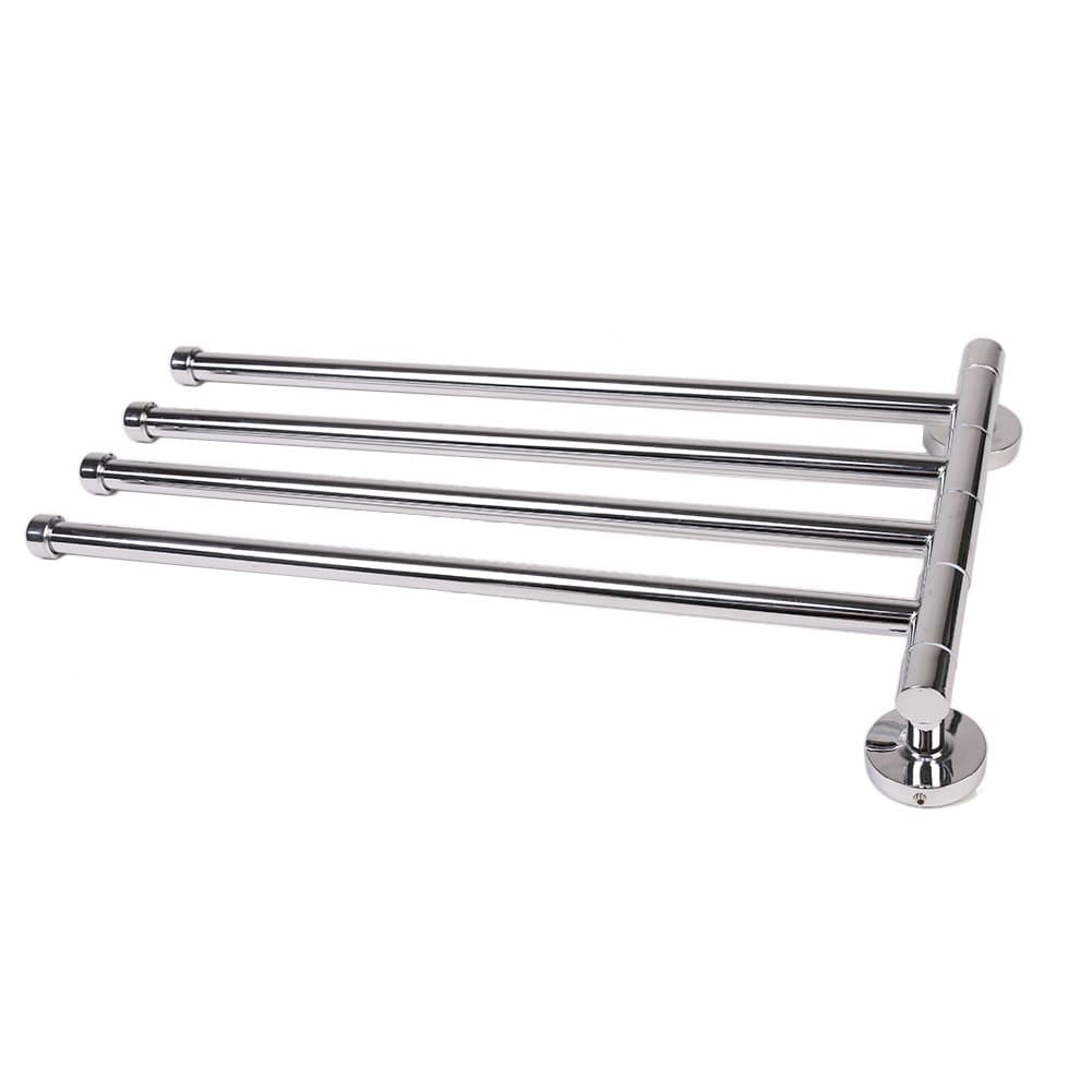 YIR Bathroom Swing Arm Towel Bars 2-4Arm Wall Mount Swing Out Towel Shelf Brushed Stainless Steel (x)