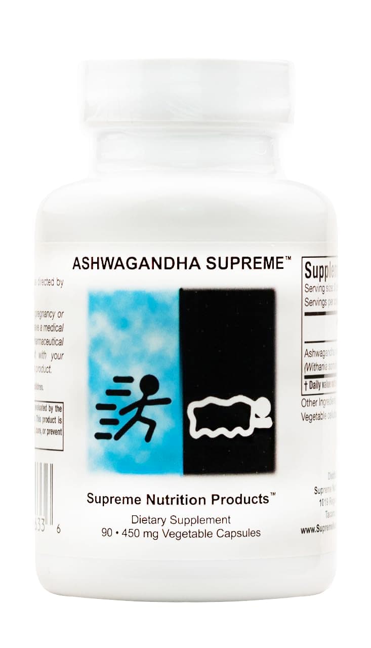 Supreme Nutrition Ashwagandha Supreme, 90 Pure Ashwagandha Vegetarian Capsules