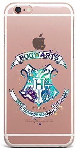 E45ACCESSORIES Harry Potter Hard Case Cover Semi Transparent for iPhones (iPhone 5S / 5 / SE, Hogwarts)