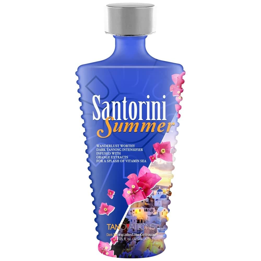 DENDAWEN Tanovations SANTORINI SUMMER skin softening dark tanning Intensifier tanning bed lotion, 11 ounce