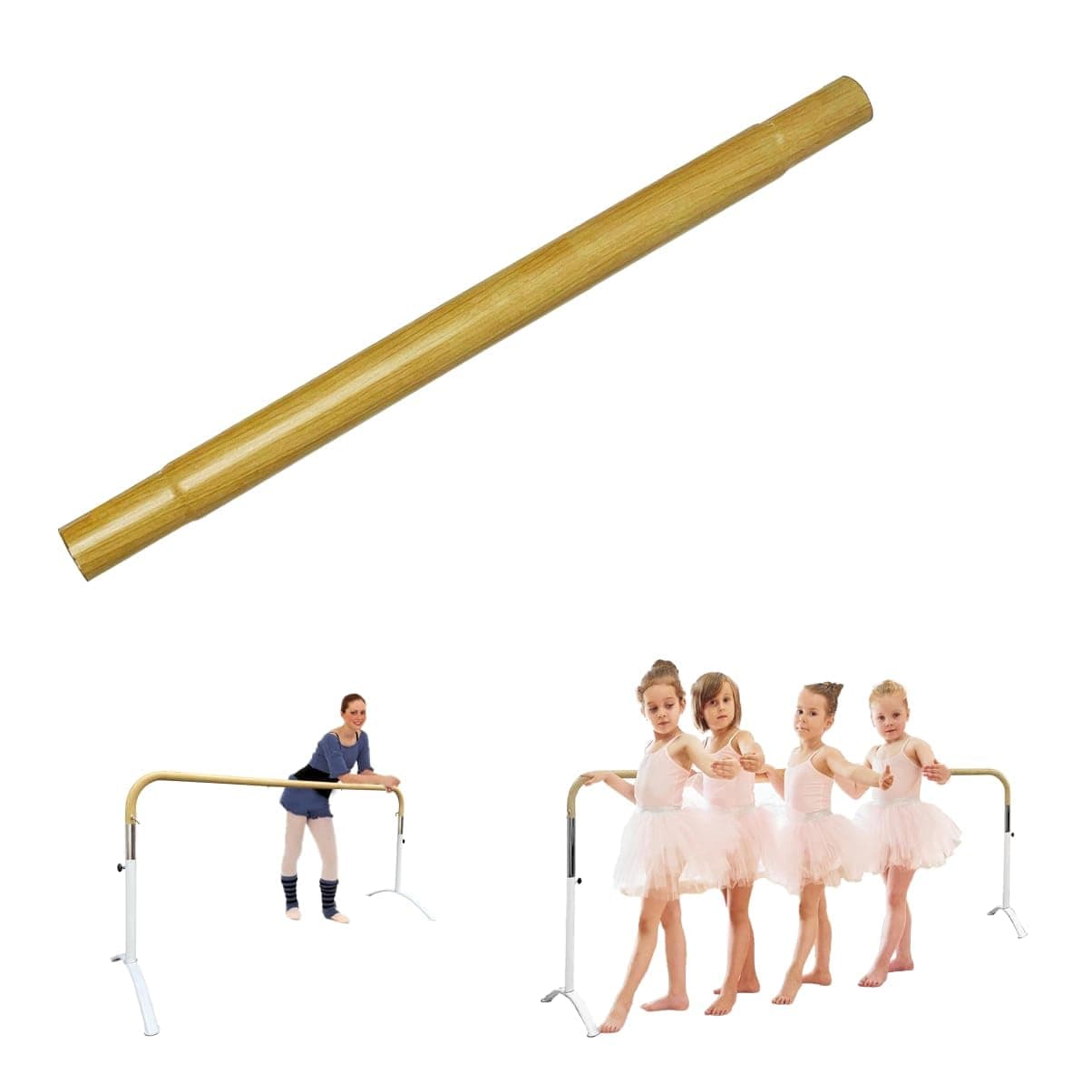 Extension 6Ft Single Bar Curved Ballet Barre 25"/2Ft - This is Extension ONLY, not The Barre Itself. It Will not Work if Purchased Separately Without Ballet Barre 6Ft.
