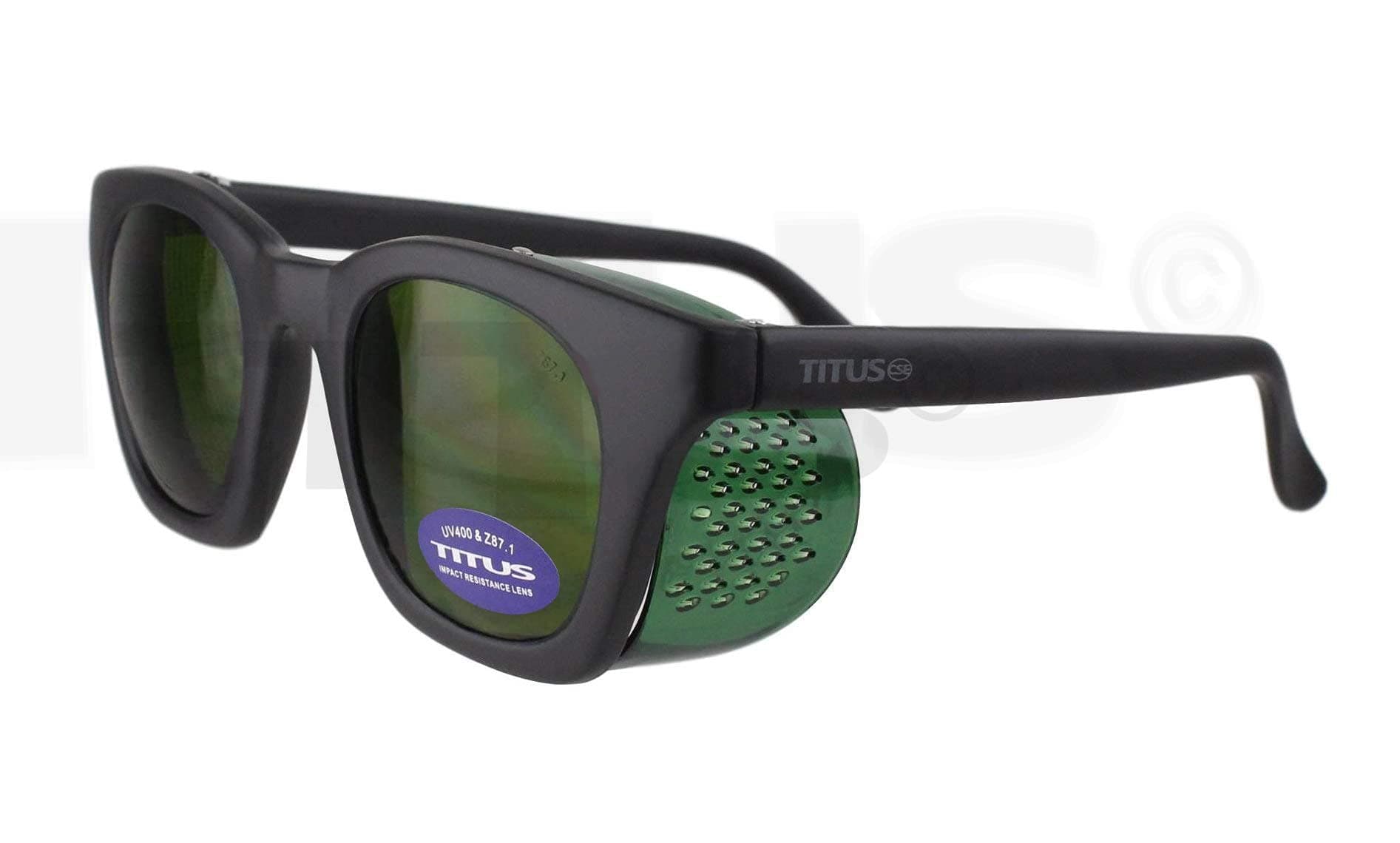 Retro Style IR Welding Safety Glasses w/Folding Side Shield or OTG Fit over Rx Glasses IR3 IR5