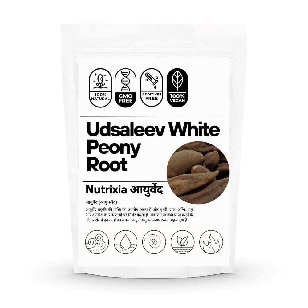 Udsaleev - White Peony Root - Udsalib - Ood Saleeb - Ud Saleeb - Paeonia officinalis (100 Gms)